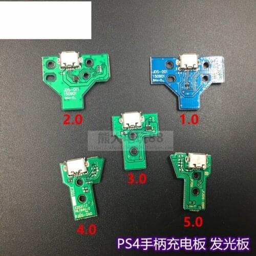 5Pcs/Lot USB Charging Socket Board Gamepad Charging board Motherboard Light Board For PS4 Playstation4 Charging Socket Board