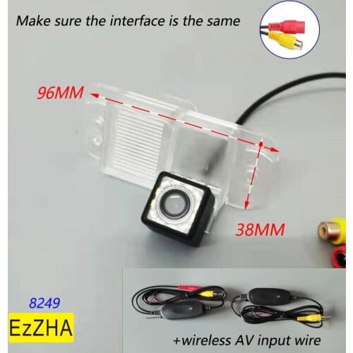 Car Rear View Camera For SSangYong Actyon Micro Actyon 2006~2010 license plate led camera rca video cable reverse camera 4 LED