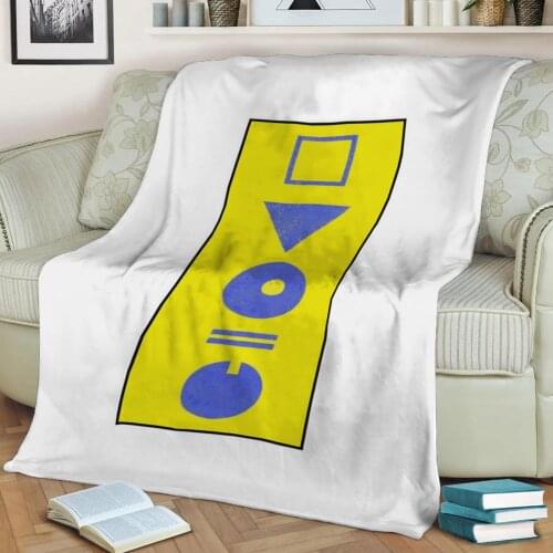 Overlapping geometry 3D Printed Velvet Plush Throw Fleece Blanket Bedspread Sherpa Blanket Home Decora