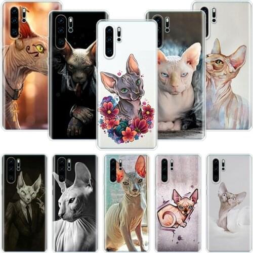Lavaza Sphynx Sphinx Cat Phone Case For Huawei Honor 10 9 20 9X 8A 8X 8S 7A 7X Lite Pro 10i 20i Y5 Y6 Y7 Y9 2019 Cover Coque