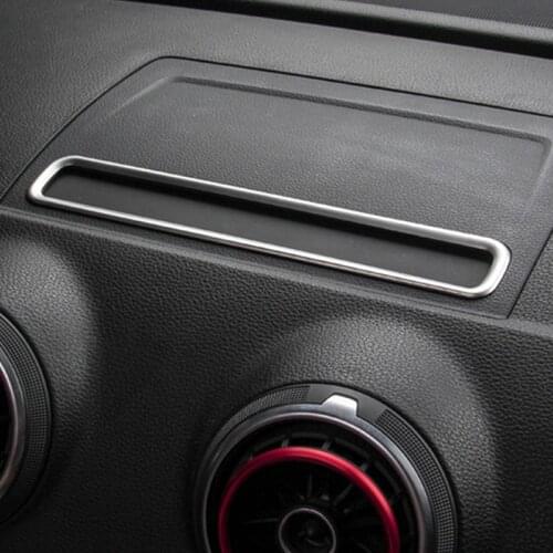 Stainless Steel Navigation Frame Decoration Cover Trim For Audi A3 8V 2013-2018 Car Interior Accessories