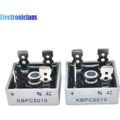 5PCS KBPC5010 diode bridge rectifier diode 50A 1000V KBPC 5010 power rectifier diode electronica componentes