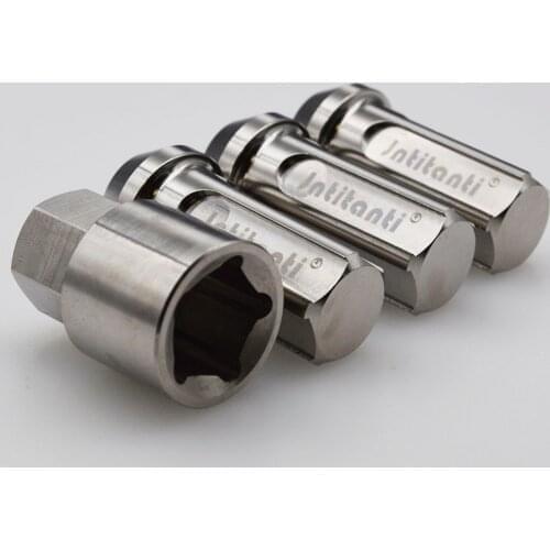 Gr5 titanium wheel anti-theft nut M12*1.25/1.5*45