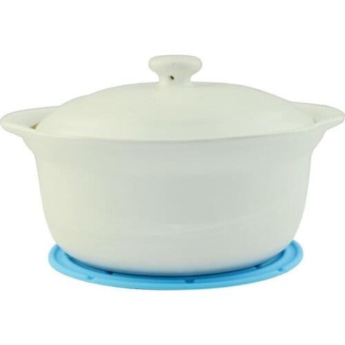 Round Threaded Silicone Corrugated Super Insulated Coaster Placemat Anti-slip Mat Kitchenware