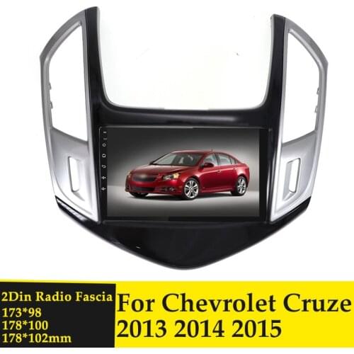 2DIN DVD Stereo Frame Car Radio Panel Fascia for Chevrolet Cruze 2013 2014 2015 Dashboard Panel In Dash Mount Refitting Trim Kit