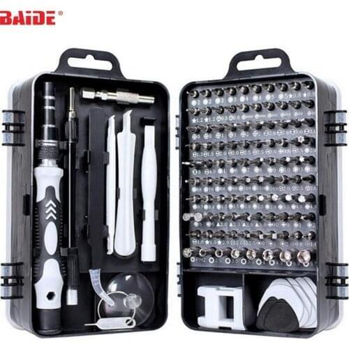 115 in 1 Screwdriver Set With Mini Bit Plastic Case Precision Screw Drivers Kit for iPhone Huawei Tablet iPad Tools Kit 20set