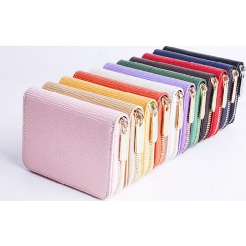 2021 New Style Luxury Branded Designer Wallet Women Caviar Cow Leather Card Case Fashion Hasp Short Card Bag Men Lady Men Purse