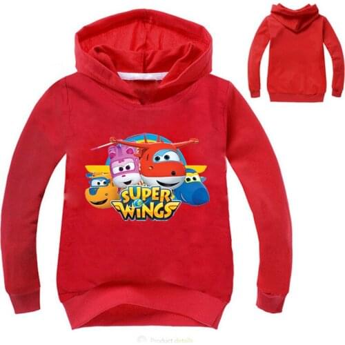 Z&Y Newest Ajax 2017 Fall Super Wings Baby Girls Clothes Kids Novelty Hoodies Boys Jumper Kids Hoodies and Sweatshirts Fashion