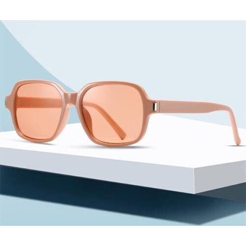 New Vintage Small Square Sunglasses Women Pink Frame Designer Retro Sunglass Fashion Female Candy Color Eyewears UV400