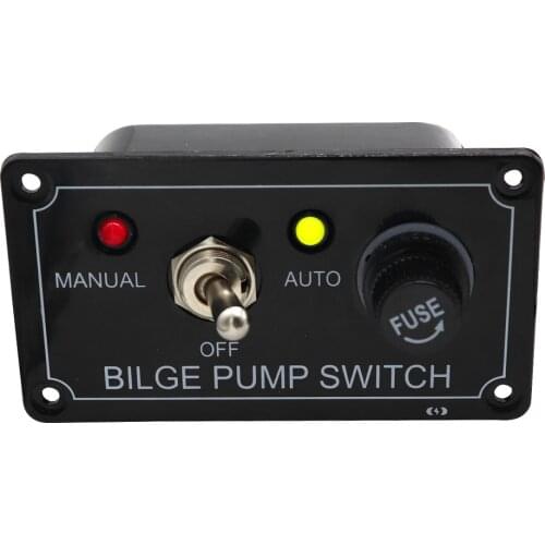 Boat Bilge Pump Switch W/ LED Light Indicator - 3 Way Control