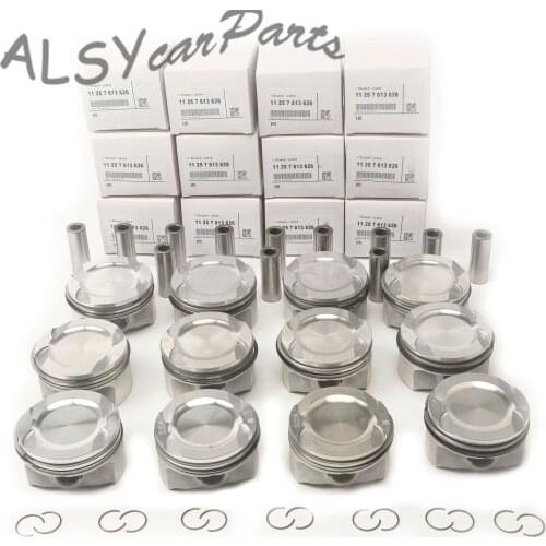 N63B44A 4.4T V8 N74B66A 6.6T V12 11257576475 22MM Engine Pistons&Rings For BMW 550i xDrive 650i 750Li Rolls-Royce Ghost Wraith