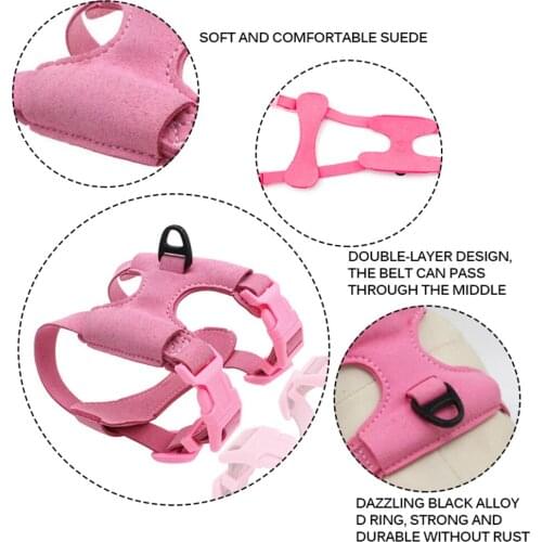 Adjustable Cat Vest Harness Chest Strap Back Belt for Small Medium Cat Pet Supplies Chihuahua Teddy Safety Walking Training