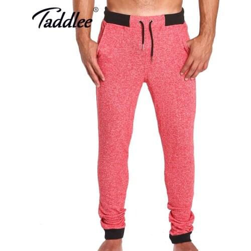 Taddlee Brand Legging Full Length Long Pants Sweetpants Jogger Mens Skinny Bottoms Active Cotton Soft Slim Gasp Bodybuilding