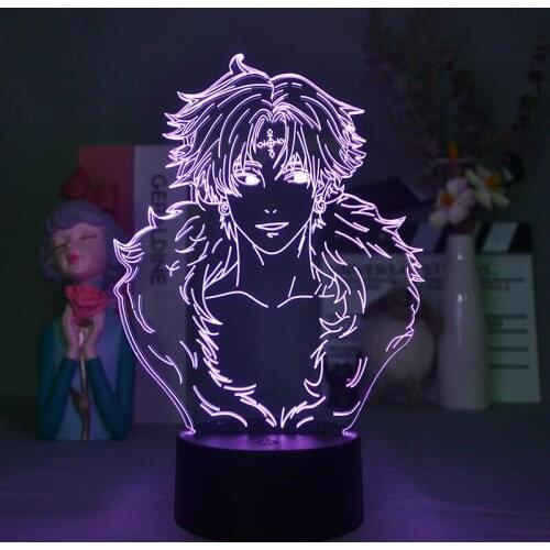 Bluetooth LED Night Light Lamp 3D HUNTER X HUNTER Kulolo lushilufelu Nightlight Color Changing Atmosphere Decor for Kids