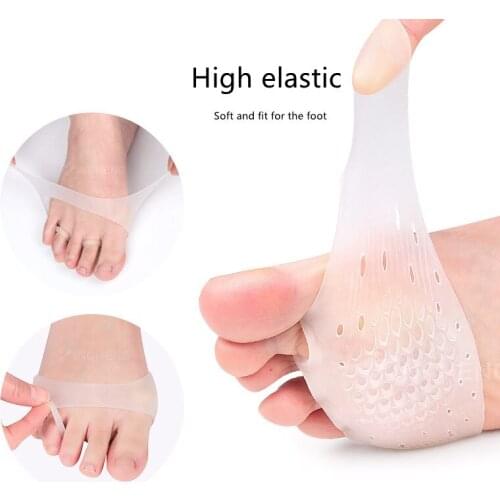 1Pair Honeycomb Forefoot Pads, Metatarsal Pads for Women, Soft Gel Ball of Foot Cushion for Pain Relief, Diabetic Feet, Blisters
