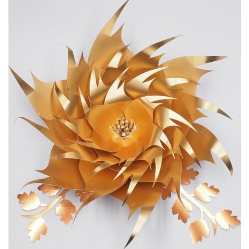 1 pcs Flower+2pcs Leaves Giant Paper Flowers Nursery Wall Decor Weding Party Decor Bridal Shower Baby Photo backdrop Deco