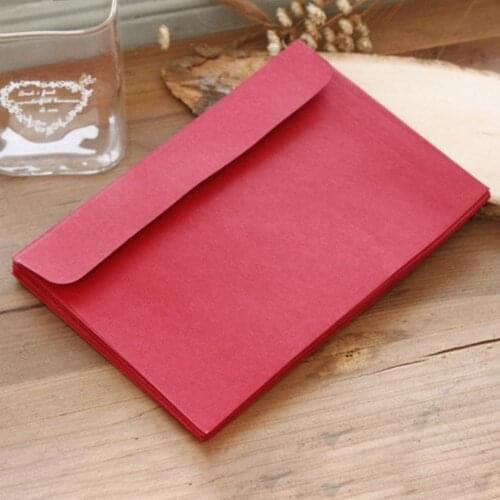 10Pcs Vintage Kraft Paper Letter Envelopes DIY Scrapbooking Greeting Cards Invitations Card Party Holiday Gift Party Supplies