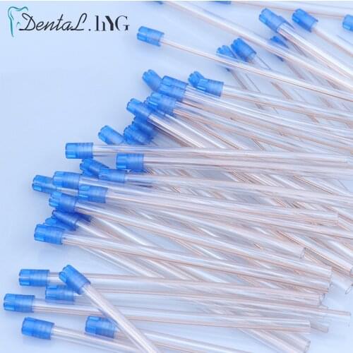 100pcs/Lot Dental Saliva Ejector Aspirator Tube Low Volume Suction Tips Oral Care Odontologia Disposable Sental Dentistry Clinic