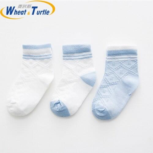 3Pcs/Lot Mother Kids Childrens Clothing Socks Cotton Unisex Spring Autumn Socks For Baby Child Feet Protect Ani-Smell Socks