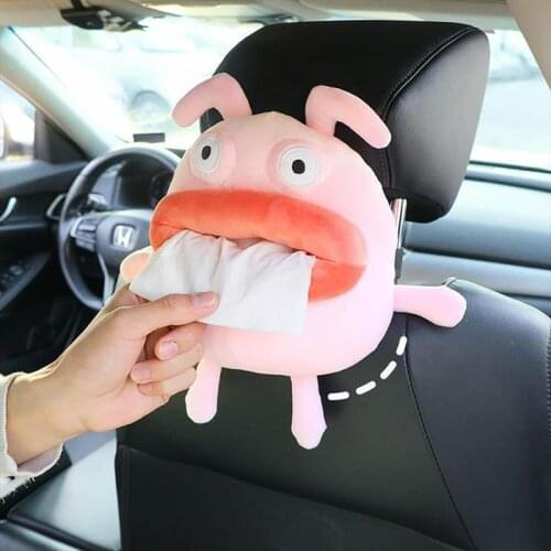 Car Tissue Box Plush Animals Cute Napkin Tissue Paper Holder Car Styling Portable Paper Package Case Napkin Paper Holder
