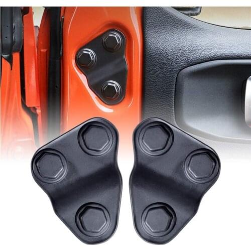 Car Door Lock Screw Protector Bolt Cover Guard Decoration Trim for Jeep Wrangler JL JT 2018-2021 Auto ABS Sticker Accessories