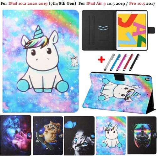 For iPad 8 8th Generation Case Wallet Card PU Leather Smart Tablet Cover For iPad 7th Generation 10.2 2019 2020 Case Air 3 10.5