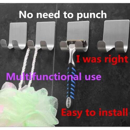 1Pcs Razor Stainless Steel Holder Wall Men Shaving Shaver Shelf Bathroom Razor Rack Wall Adhesive Storage Hook Kitchen Hanger