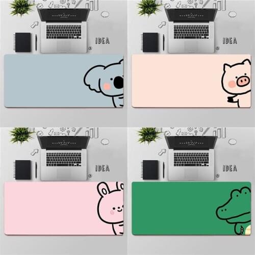Gaming Mouse Pad Large Mouse Pad PC Gamer Computer Mouse Mat Cute Koala Pig Crocodile Bunny Mousepad Keyboard Desk Mat Mause Pad