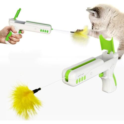 Pet Cat Toys Pet Supplies Creative Cat Toy Artifact Rebound Fighting Cat Stick Cat Feather Pet Toys