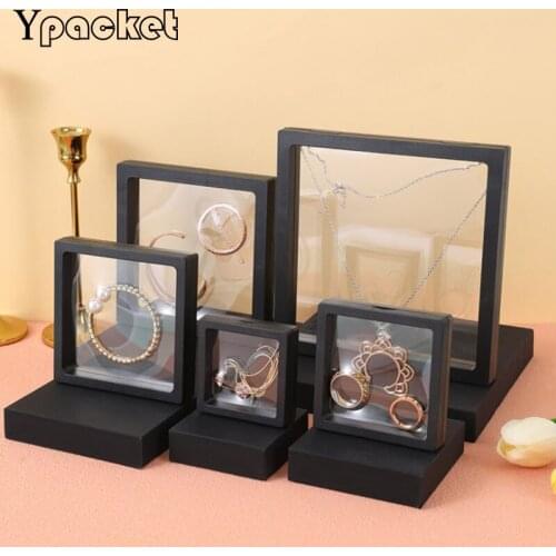 6Colors Suspended Drawer Box Earrings Necklace Ring Receive Jewelry Box Pe Film Gifts Display Jewelry Organizer Box 20Pcs/Lot