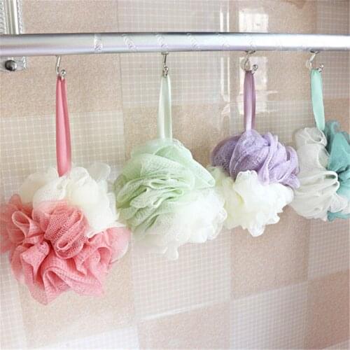 Loofah Body Clean Ball Soft Shower Flower Mesh Foaming Sponge Bubble Ball Skin Cleaning Tools Bathroom Accessories Bath Ball
