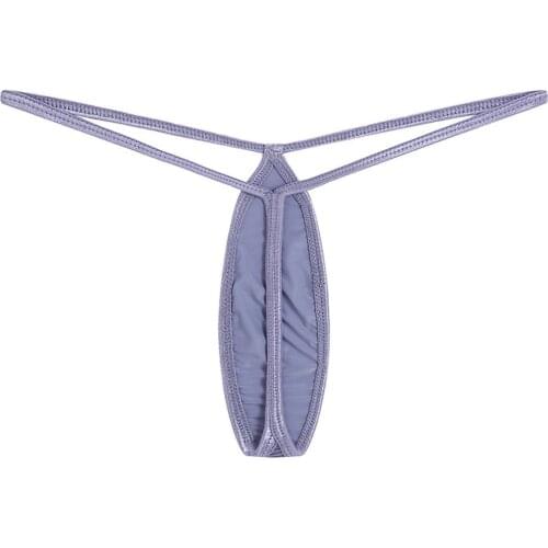 Micro Thong Men Sexy Bikini Briefs Micro Brief String Stretchy Underwear Underpants T-Back Thongs Gay Panties Lingerie Erotic