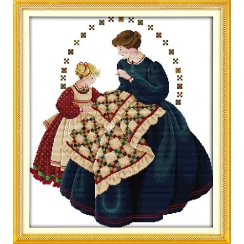 Needlewomen cross stitch kit people 18ct 14ct 11ct count print canvas stitches embroidery DIY handmade needlework