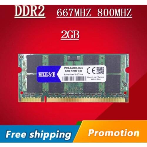 MLLSE 2gb 4gb ddr2 667Mhz pc2-5300 sodimm laptop, ddr2 ram 2gb 667 dimm notebook, memory ram ddr2 2gb 800mhz pc2-6400 sdram
