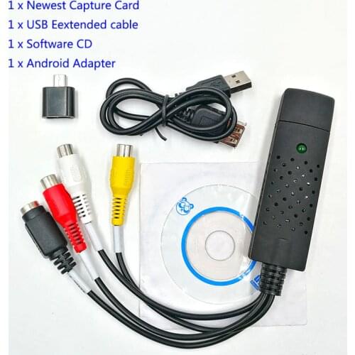 New High Quality USB 2.0 Capture 4 Channel Video TV DVD VHS Audio Capture Adapter Card TV Video DVR