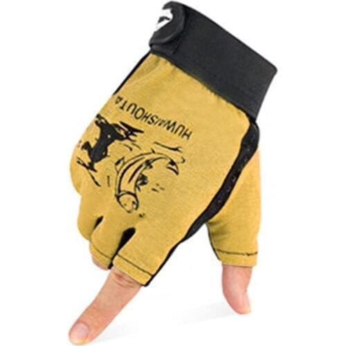 Gloves Moto Outdoor Fishing Gloves Three Fingers Luya Gloves Three Fingers Scratchresistant Wearresistant Sports Gloves handsome
