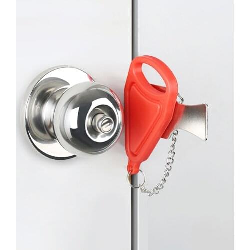 Portable Door Lock Travel Heavy Duty Safety Addalock Lockdown for Room Security Accommodation Door Stopper Door Lock