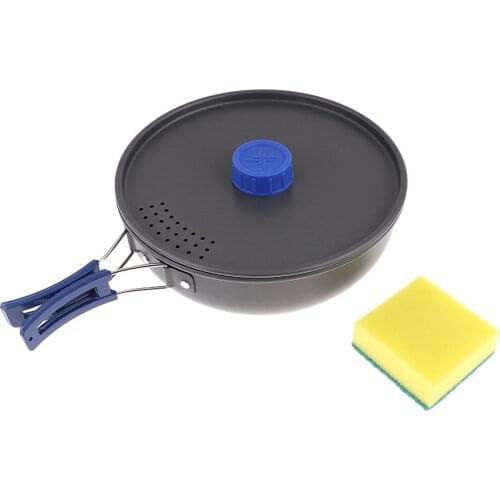 Portable Outdoor Camping Picnic Pot Frying Pan Folding Cookware