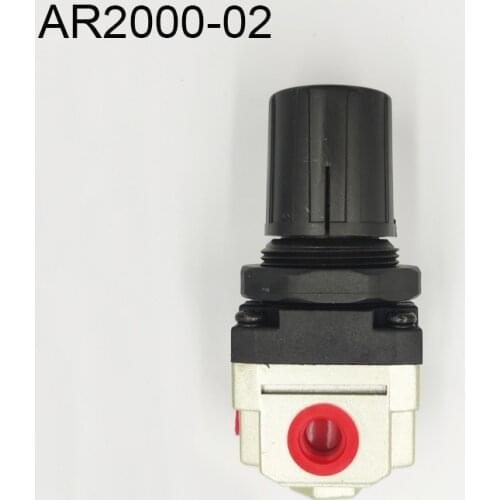 AR2000 02 G1/4'' Pressure regulator Mini Air Relief Control Compressor Regulator Pneumatic Treatment Units Valve Gauge Fitting