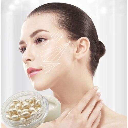 30/50/100pcs Essence Collagen Sheep Placenta Hydrating Face Serum Essence Spot Removing Anti-wrinkle Moisturizing Capsule
