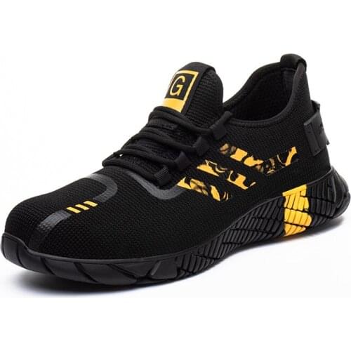 [Ready Stock] Men‘s Safety Shoes Lightweight Steal toe Soport Work shoes Man and Women Rubber sole wear Boots -XD2092