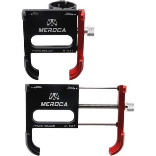 MEROCA 360 Degree rotatable motorcycle electric bike bicycle handlebar rack bicycle computer aluminum alloy mobile phone bracket