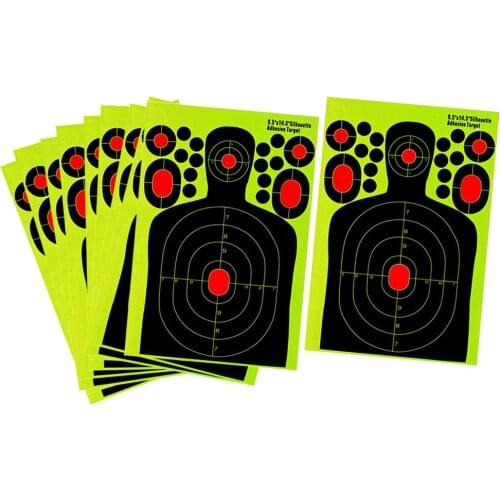 10 pcs Splatter Reactive Self Adhesive Shooting Targets Paper for Shoot Archery Targeting Shooting Accessory