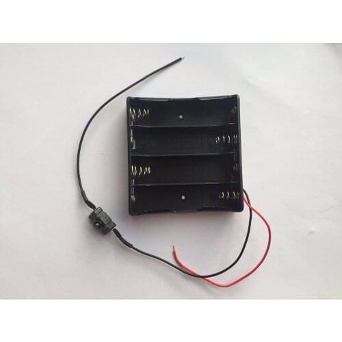 18650 4pack Battery Case Holder 4*18650 Battery Storage Box 4*3.7V with switch