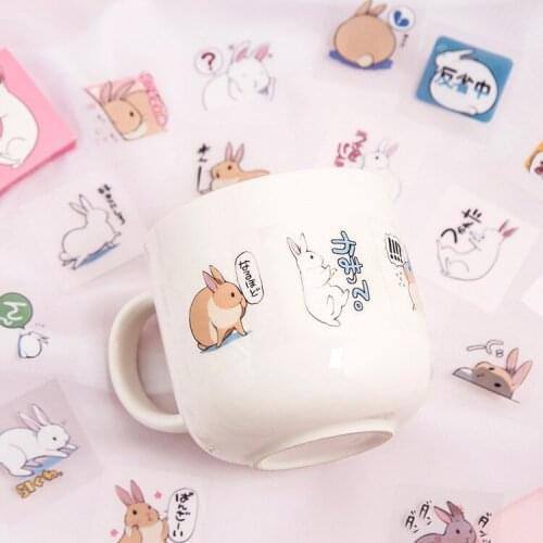 30pcs kawaii cartoon animal stickers PVC waterproof label stickers DIY stationery hand account mobile phone decoration stickers
