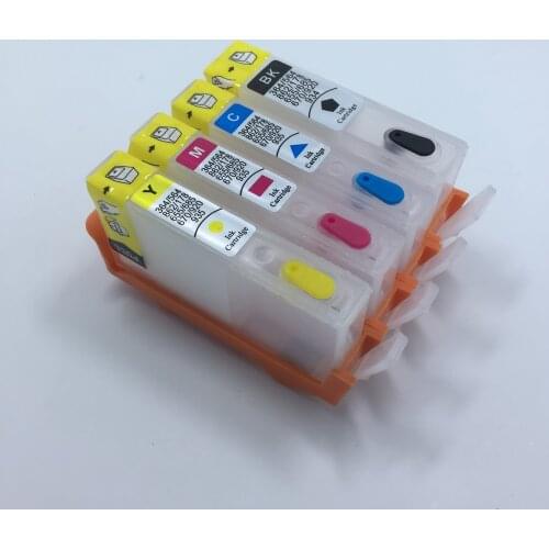 YOTAT 4pcs Refillable ink cartridge for HP685 HP 685XL for HP Deskjet Ink Advantage 3525 4615 5525 4625 6525 printer