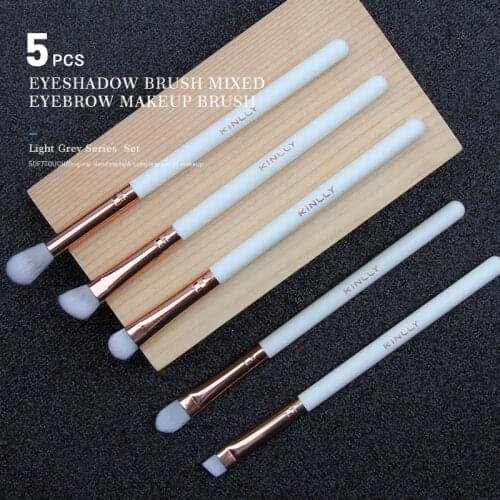 5Pcs Per Set Soft Eyeshadow Brush Set Practical Quality Durable Multifunction Makeup Brushes Portable Eye Shadow Brush Tool