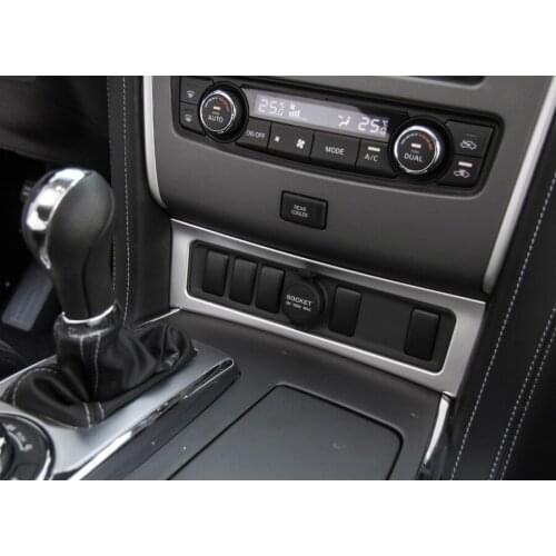 Car Interior Cigarette Lighter Panel Cover Frame Trim Styling Sticker Bezel For Nissan Patrol 2017 ABS Auto Accessory