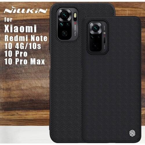 Nillkin For Xiaomi Redmi Note 10 Pro case Back Cover Textured Fiber 360 full Protective case for Redmi Note 10 4G 10s Max