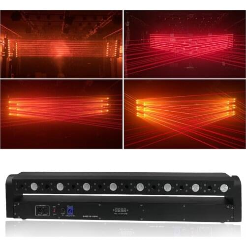 DMX512 control eight eyes laser red light moving head beam light DJ Disoco professional stage equipment beam laser Projector